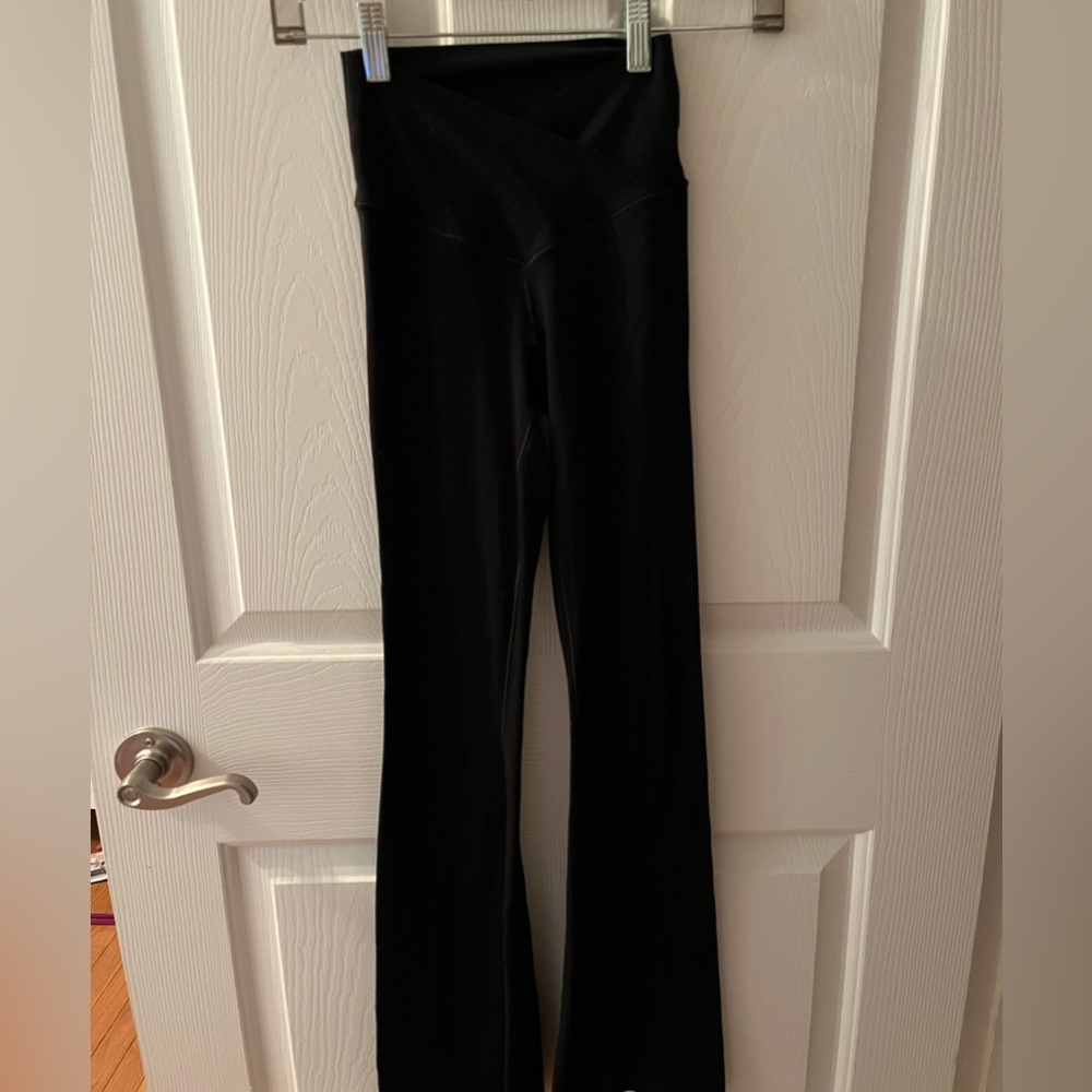 aerie crossover flare leggings
